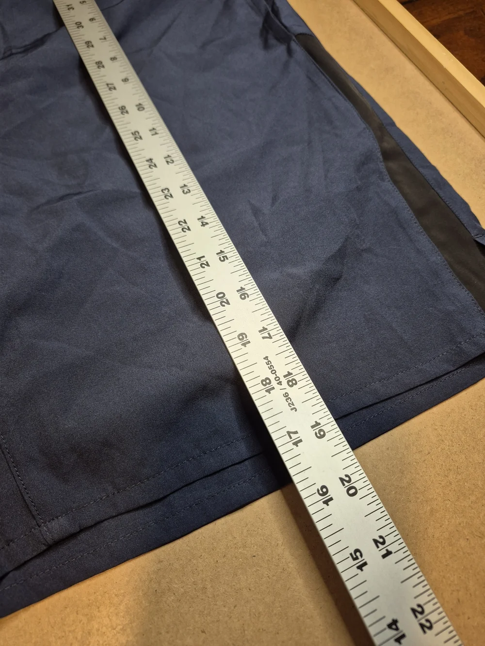 P'tula Navy Athletic Performance Shorts with Black Waistband 4555